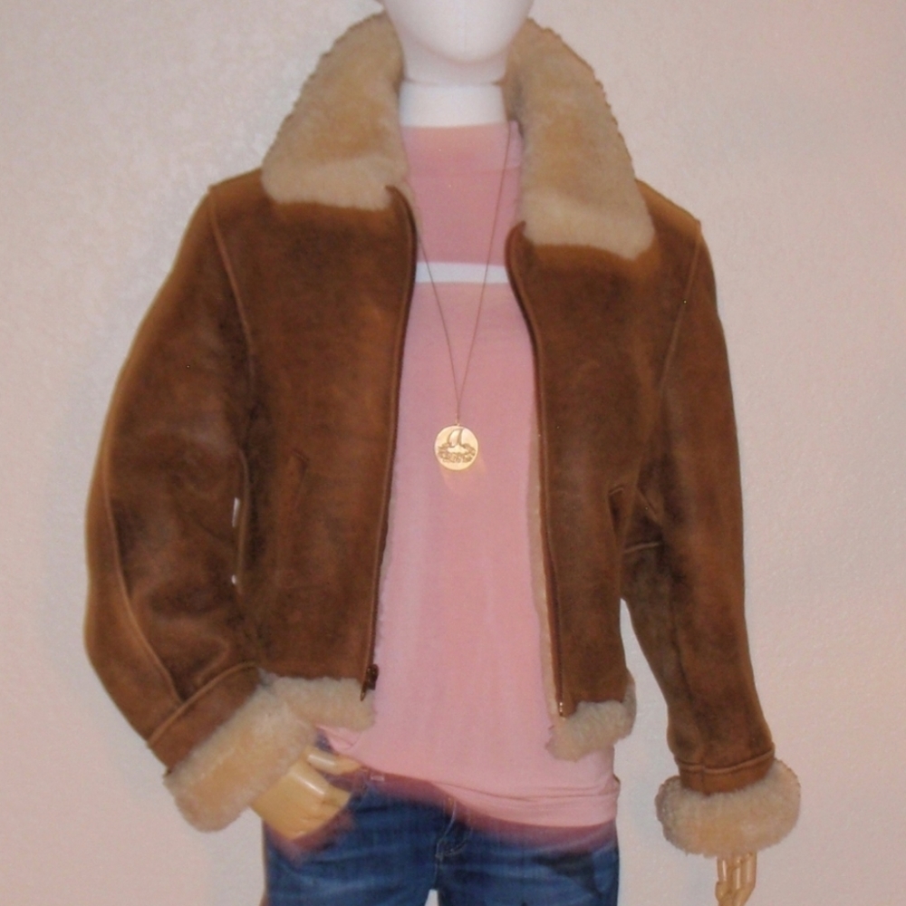 Us Armed Forces Aviator Shearling Jacket - image 2